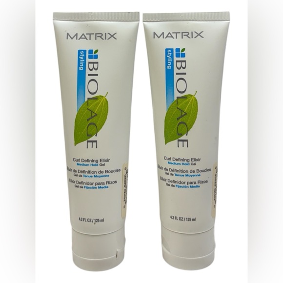 Biolage Other - (2) Matrix Biolage Curl Defining Elixir Agave 4.2 oz Alcohol Free Curl Gel Leaf
